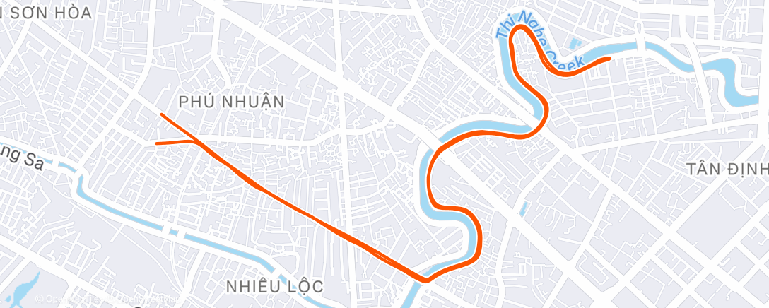 Map of the activity, Morning Ride
