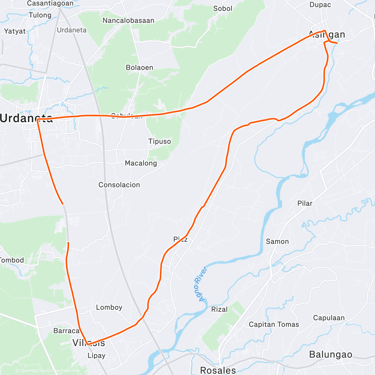 Map of the activity, 日差しのきつい時間帯は雲に覆われてれ助かった