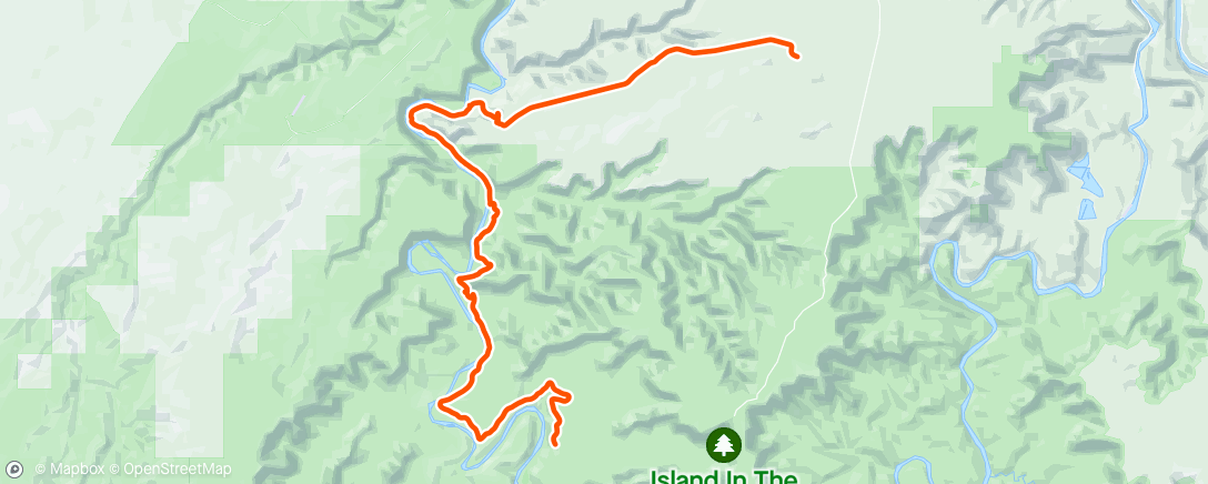 Map of the activity, White Rim day 2