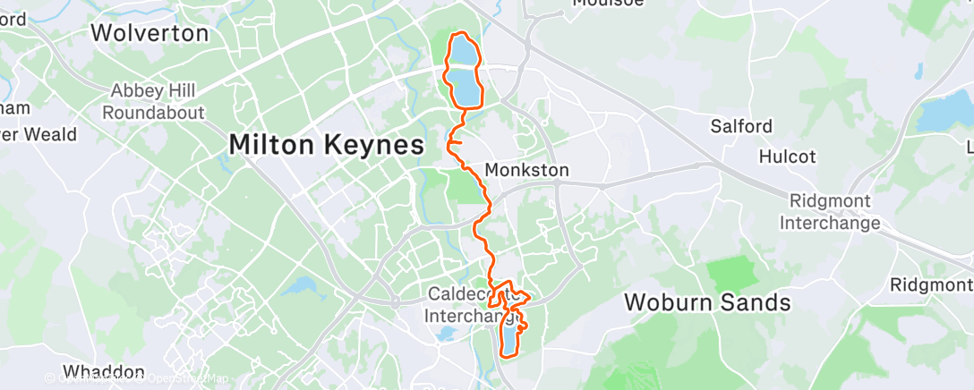 Map of the activity, Twin Lakes NYE half