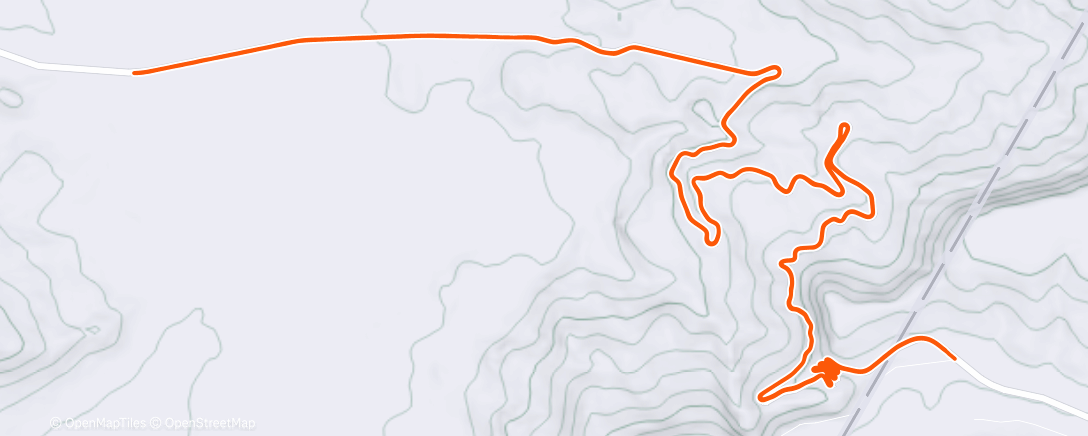 Map of the activity, Alto de Leba
