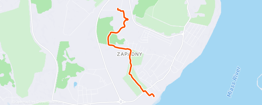 Map of the activity, Трейлраннинг (после обеда)