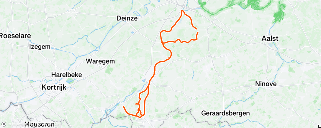 Map of the activity, Mongwatt kinda day