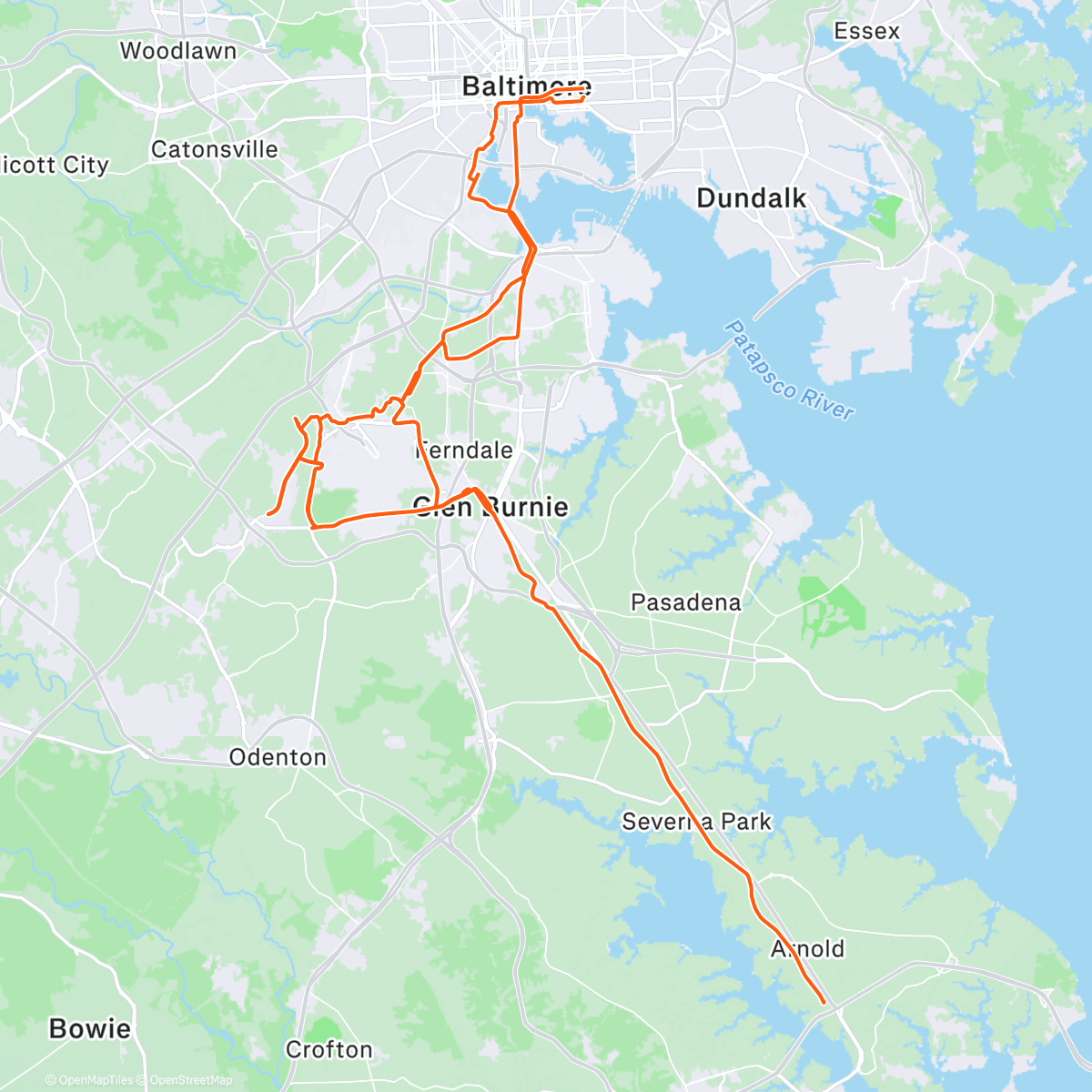 Map of the activity, The Best Laid Plans Never Include A Flat Tire