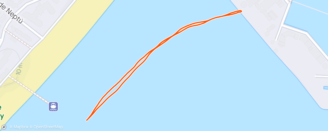 Map of the activity, Schwimmen am Nachmittag