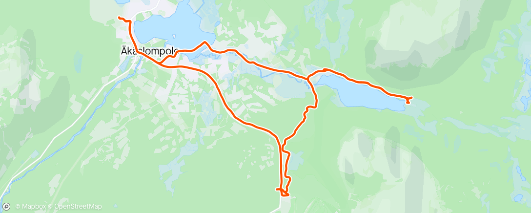Map of the activity, Ylläs Ride ❄️ Kesängin keidas