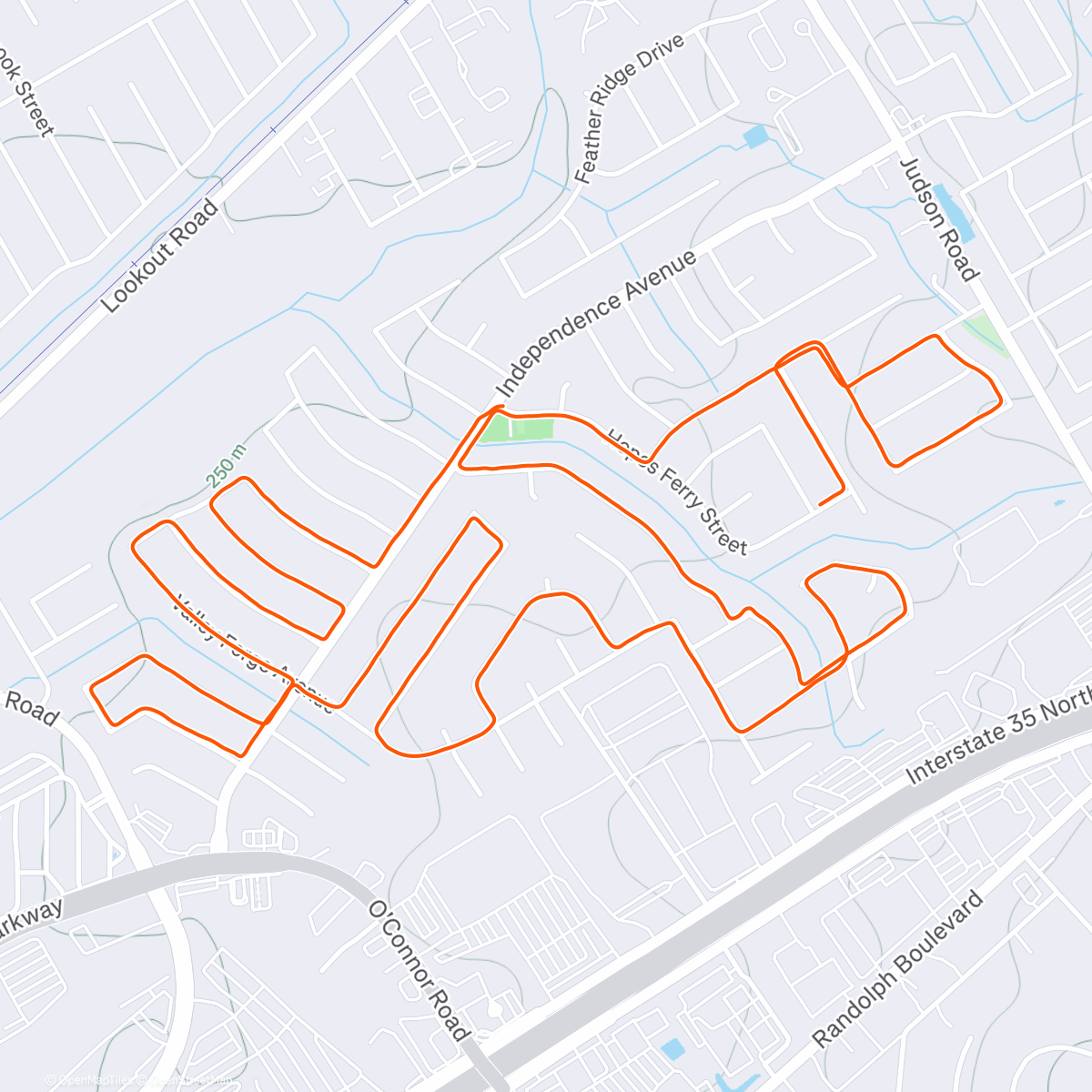 Map of the activity, Wednesday morning 6-mi
