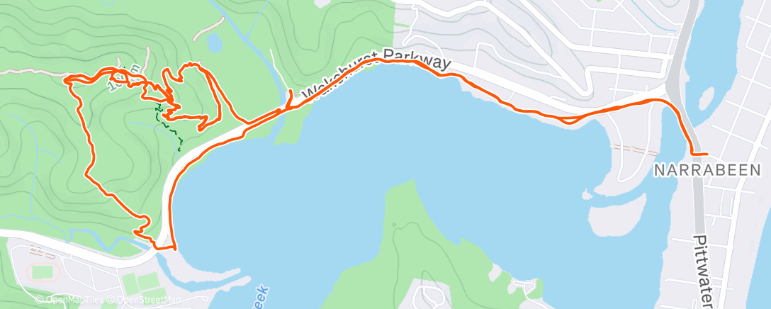 Map of the activity, Morning Mountain Bike Ride