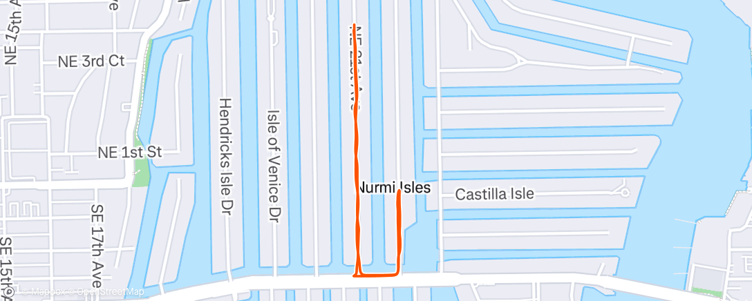 Map of the activity, Morning Hike
