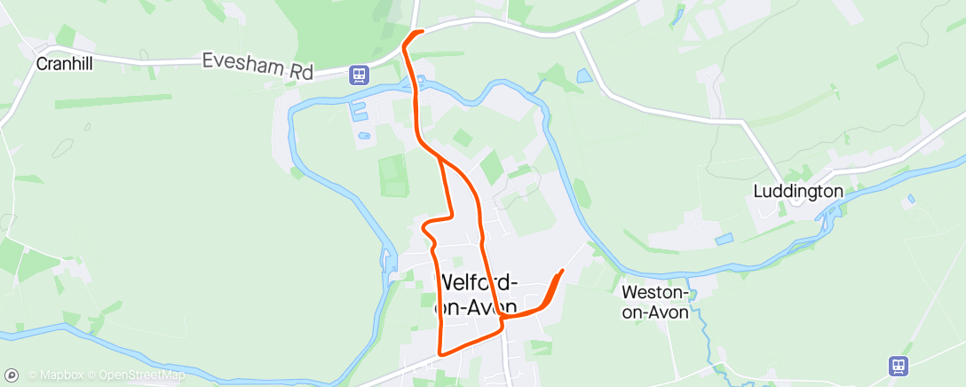Map of the activity, Last run before London Marathon
