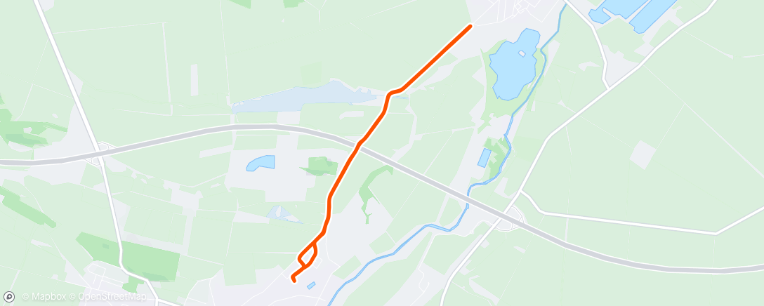 Map of the activity, Morning Run