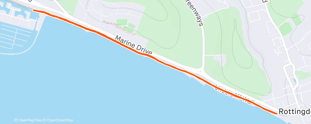 Карта физической активности (Afternoon Run)