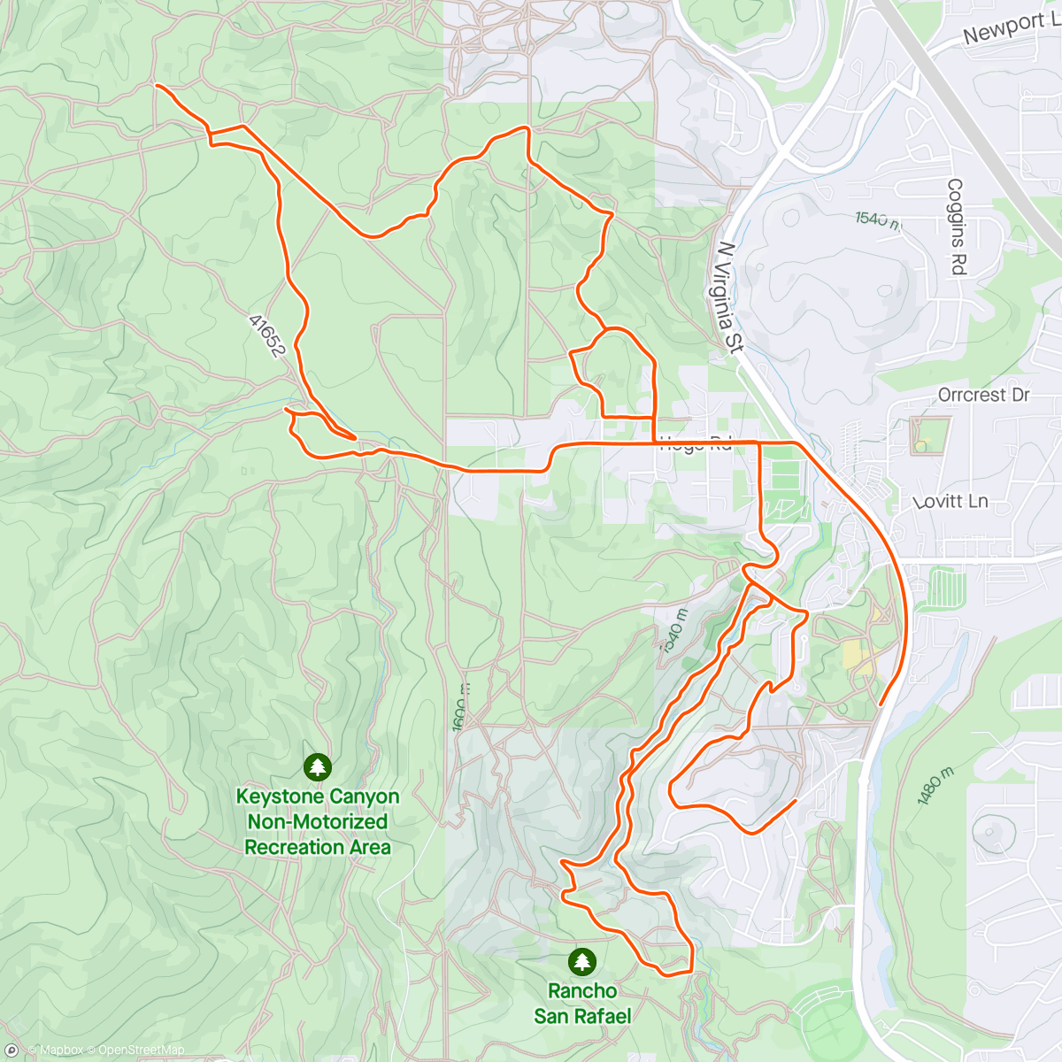 Map of the activity, ☀ Exploring Peavine 🐐