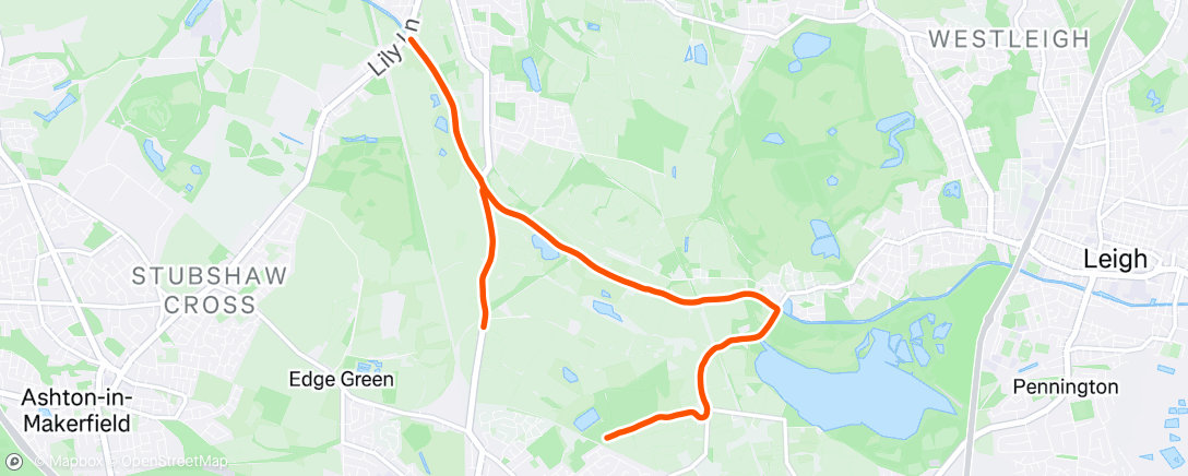 Map of the activity, Morning Run