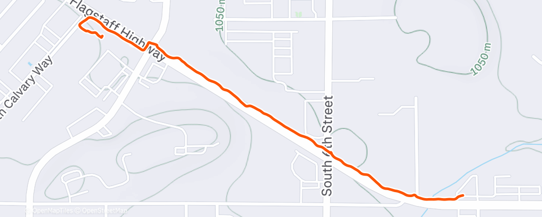 Map of the activity, Morning Walk