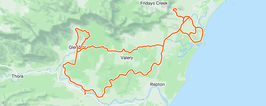 Map of the activity, Morning Ride