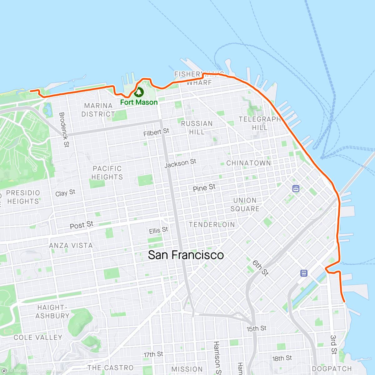 Mapa da atividade, Run to dinner 🍽️