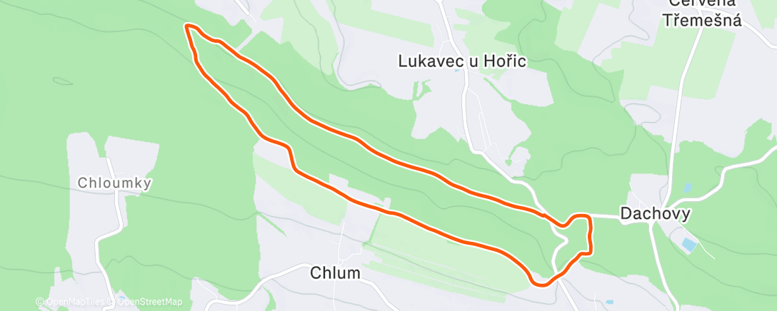 Map of the activity, Morning Trail Run