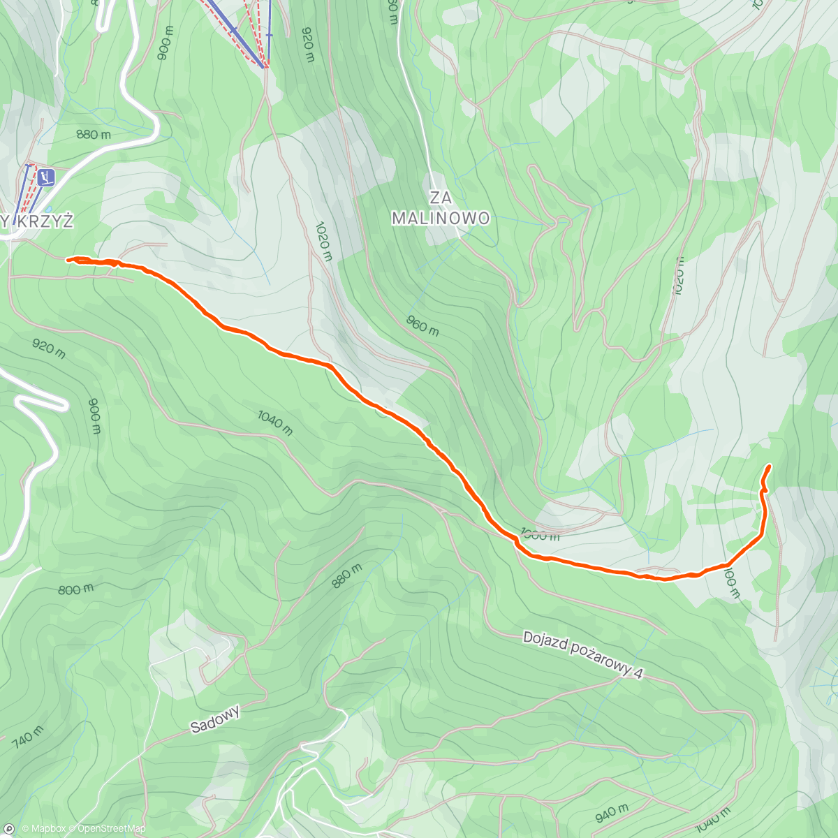 Map of the activity, Afterwork afternoon Hike