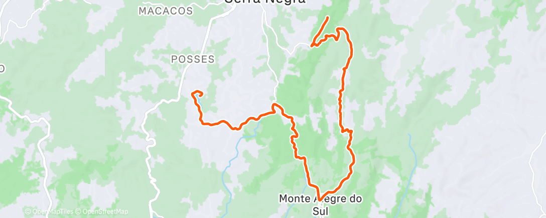 Map of the activity, Morning Run