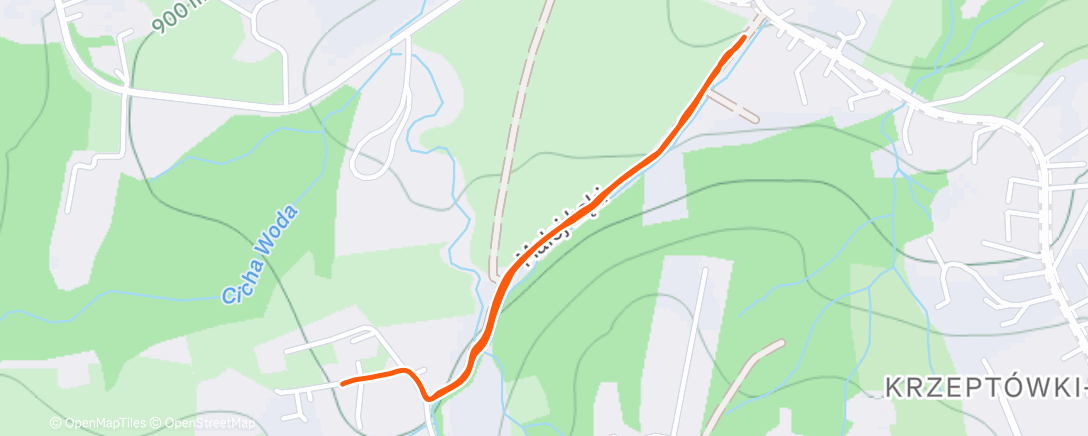 Map of the activity, Afternoon Walk