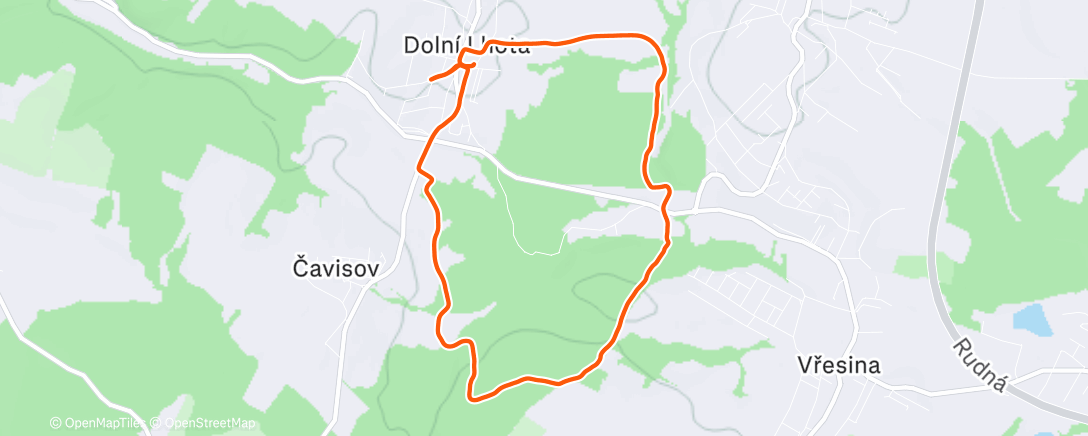 Map of the activity, Morning Ride
