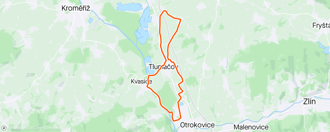 Map of the activity, K babičce