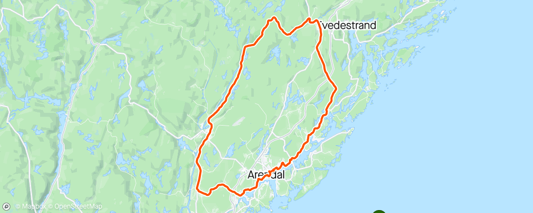 Map of the activity, Våt og kald runde rundt golfbanen🌧️🥶