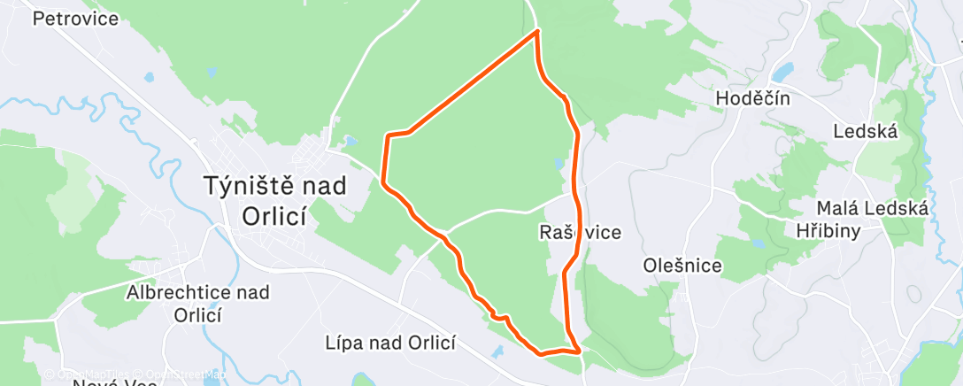 Carte de l'activité Jog