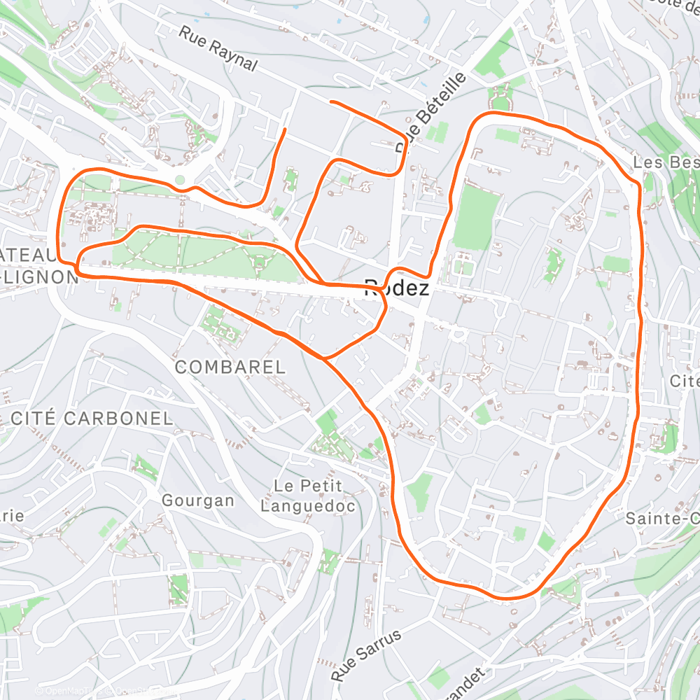 Carte de l'activité