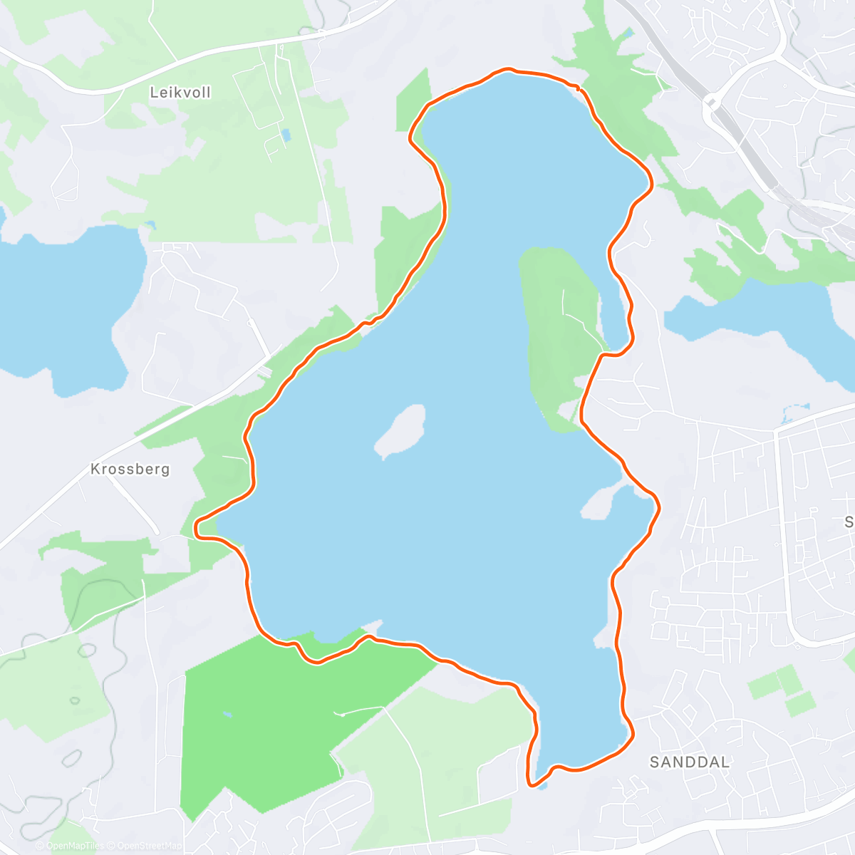 Map of the activity, Morning Run