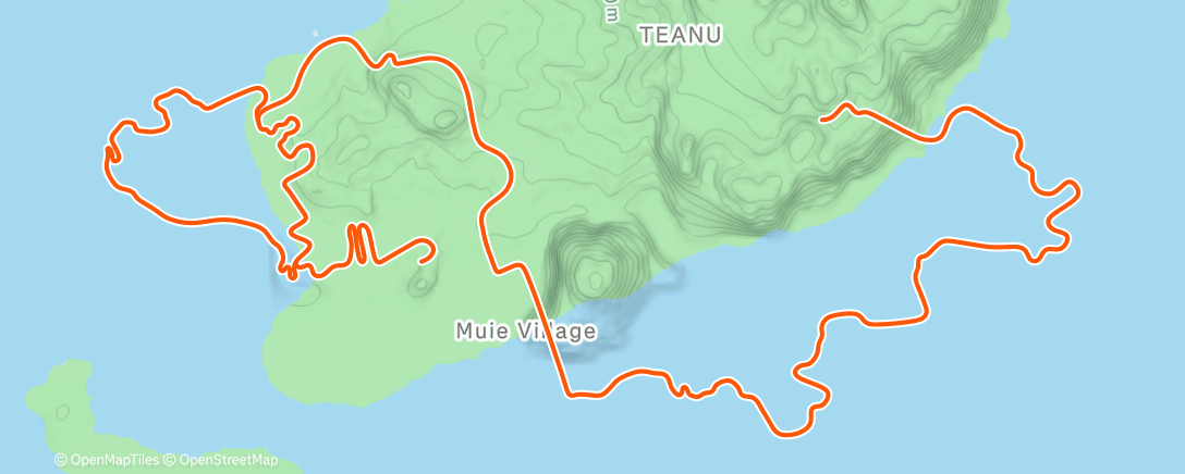 Map of the activity, Zwift - Triple Flat Loops in Watopia