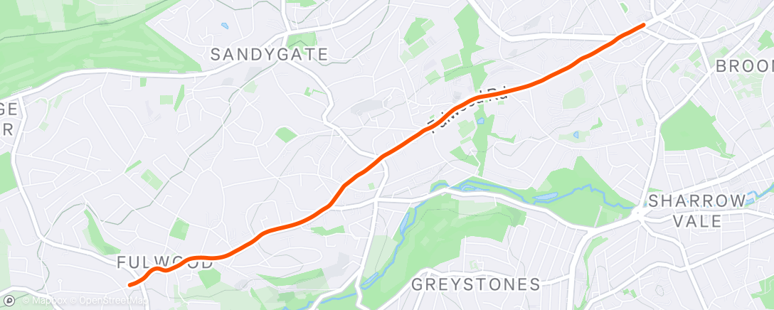 Map of the activity, Morning Run
