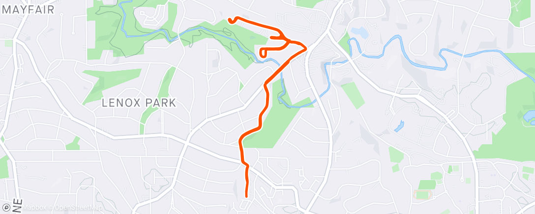 Map of the activity, Zonolite - Easy + Hill Strides