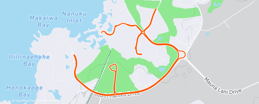 Map of the activity, Afternoon Ride
