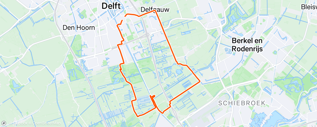 Map of the activity, Afternoon Ride