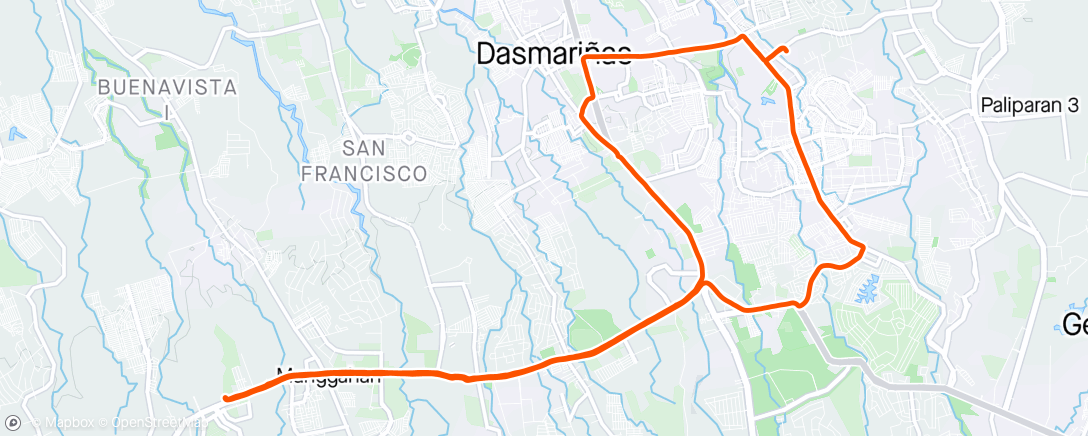 Mapa da atividade, morning ride