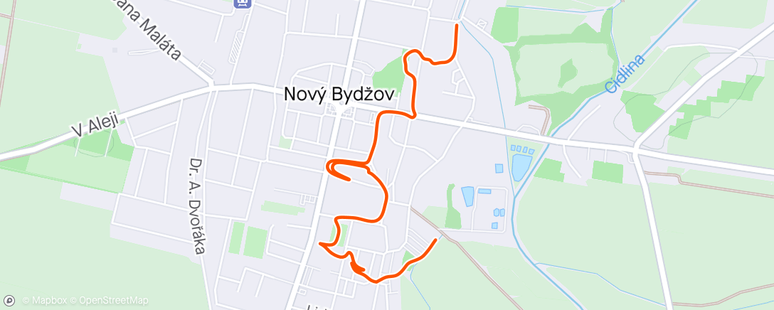 Map of the activity, OM sprint 🏃‍♀️