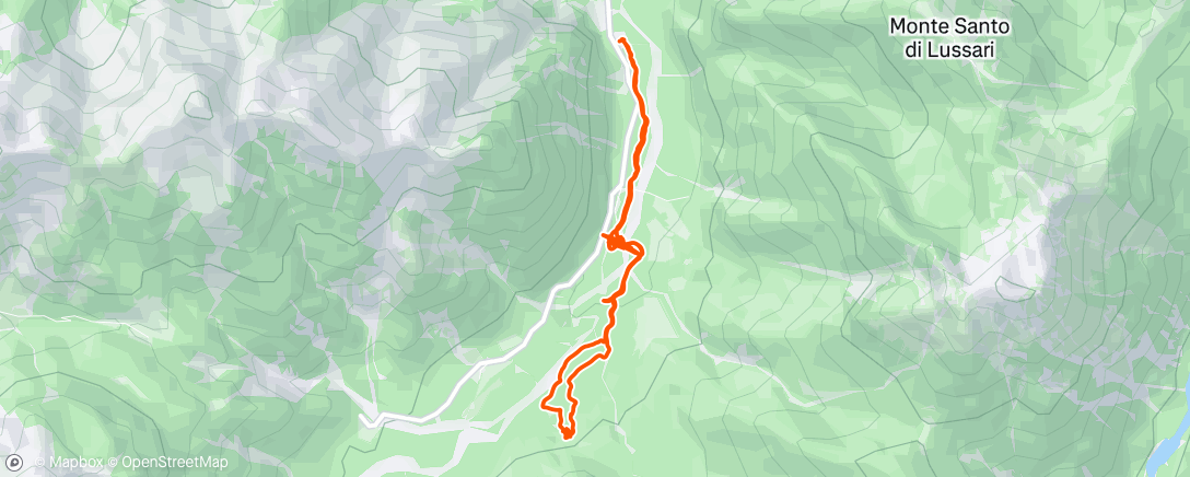 Map of the activity, Camminata defaticante in Val Seisera