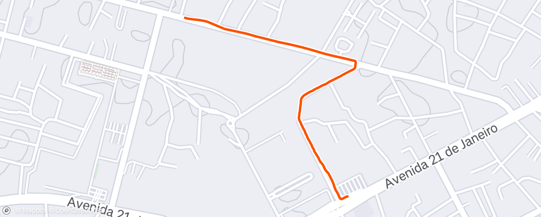 Map of the activity, Morning Walk