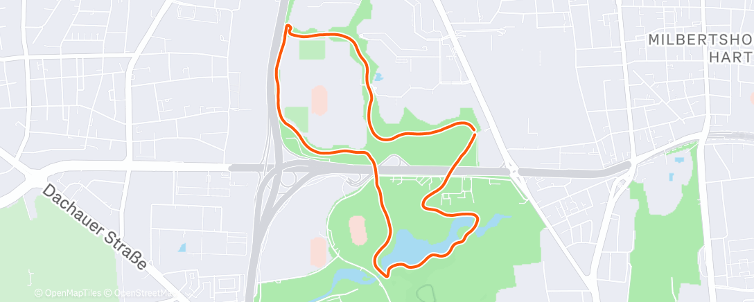 Карта физической активности (Afternoon Run)