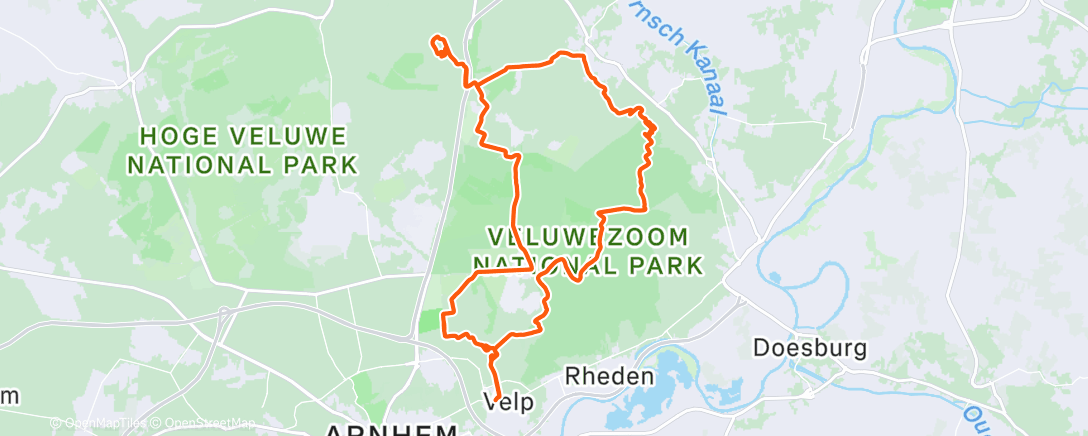 Map of the activity, Crossrit met wat technische elementen