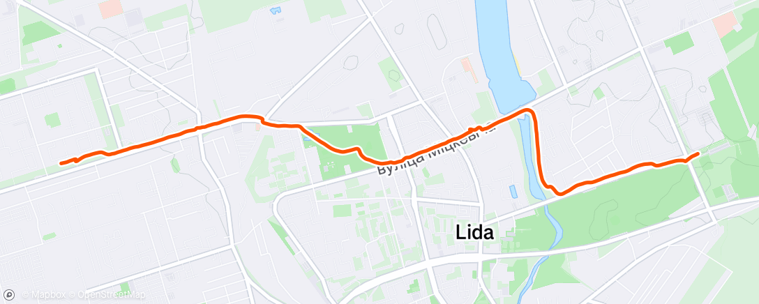 Map of the activity, Утренний велозаезд