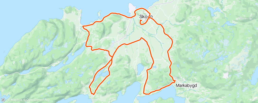 Map of the activity, Runde med Roger. ☀️