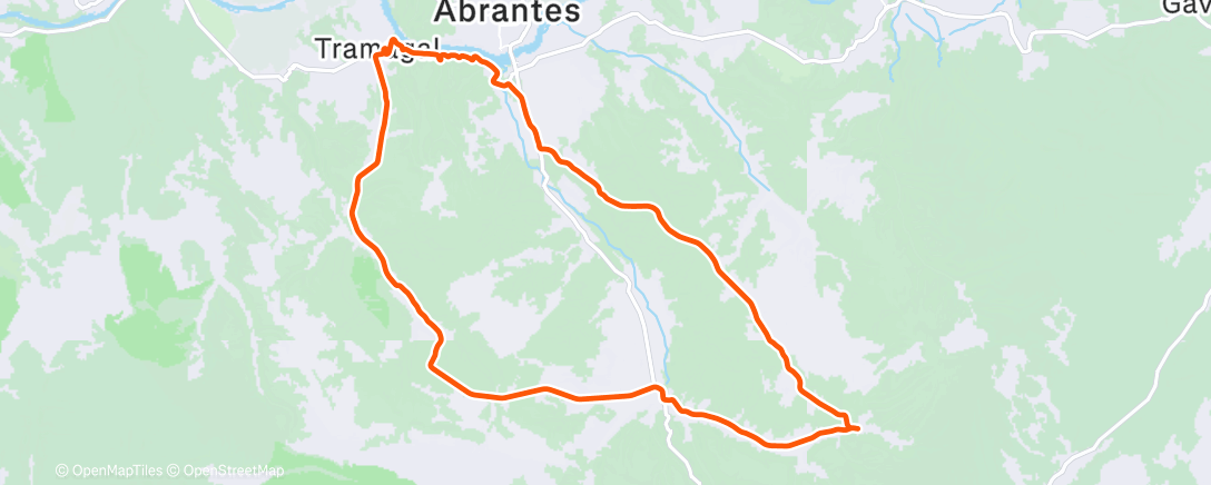 Map of the activity, Morning Ride