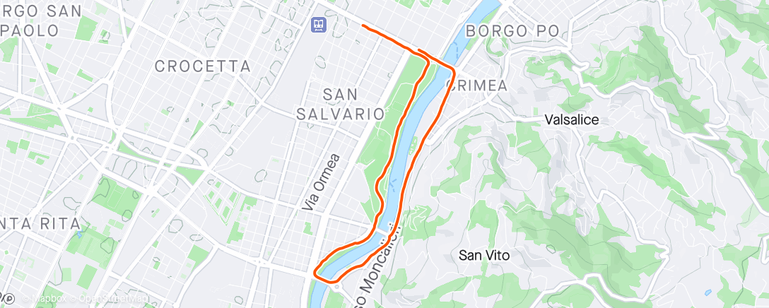 アクティビティ「Giro, -1」の地図