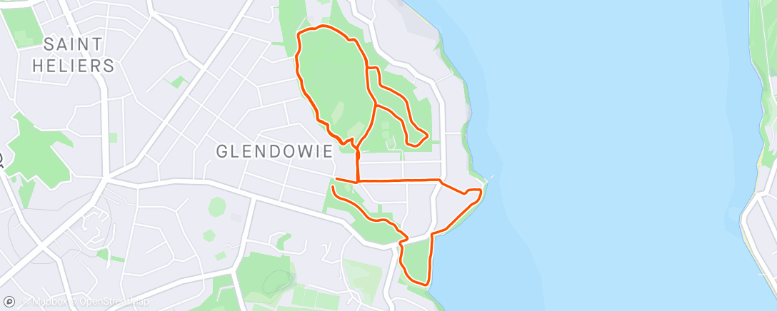 Mapa da atividade, Churchill Park Loop