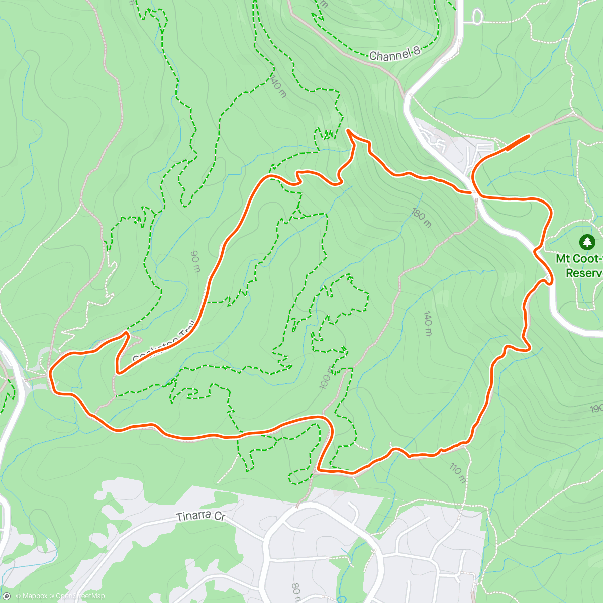 Mapa de la actividad (Afternoon Trail Run with Prue 🥵)