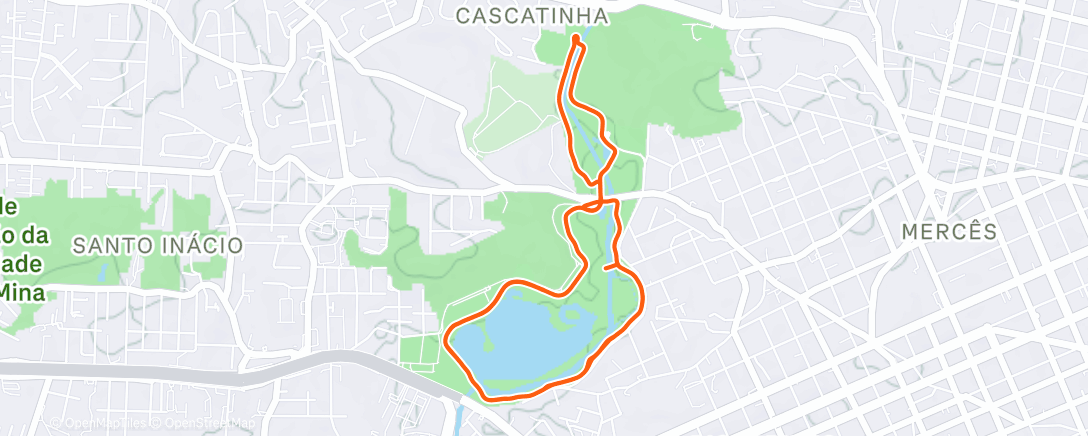 Map of the activity, Rodagem