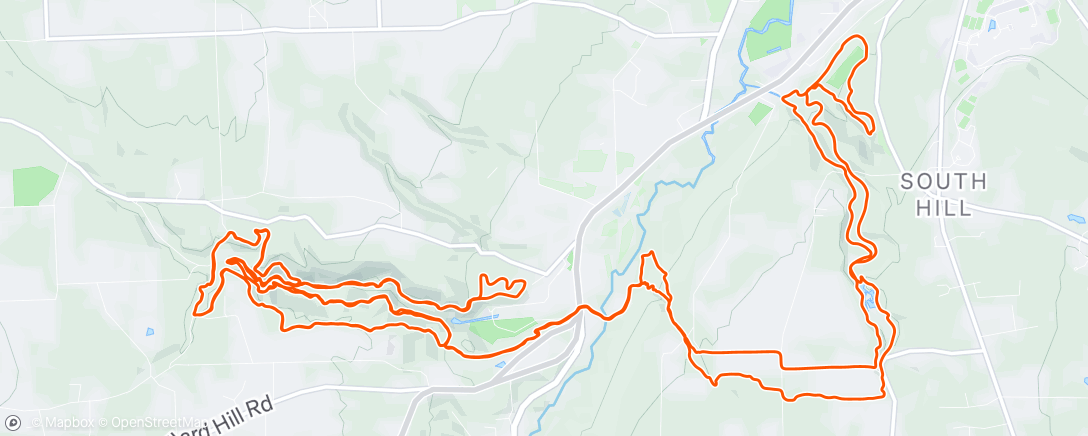 Map of the activity, Morning Run